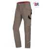 Pantalon travail homme poches nombreuses couleur noix