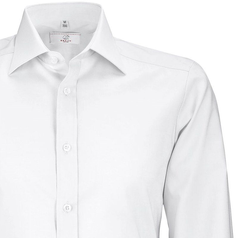 Chemise Blanche Homme, Nouveau Col Kent, Slimfit, Manches ...