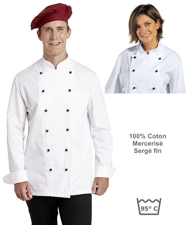 Toque Cuisinier Chef Coton Blanc (1 Unité)