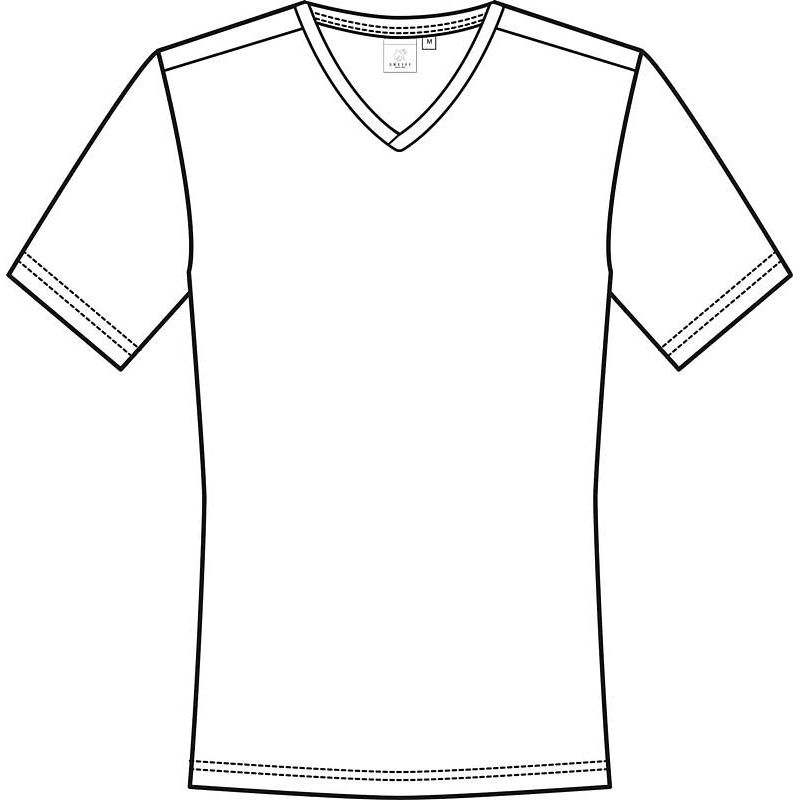 Tee-Shirt Homme, Coupe Regular Fit, Col en V, Coton et Stretch