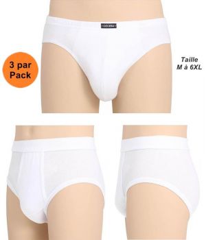 slip blanc homme