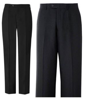 Pantalon Polyester, Sans plis lâchés, Tailles 44 et 106.