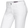 Jean Skinny Femme, Confort Stretch Liberté de Mouvement, Blanc