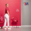 Jean Femme SlimFit Blanc, porté avec Polo