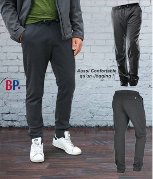 Pantalon Super Confort Homme, Anthracite, Stretch, Taille élastiquée
