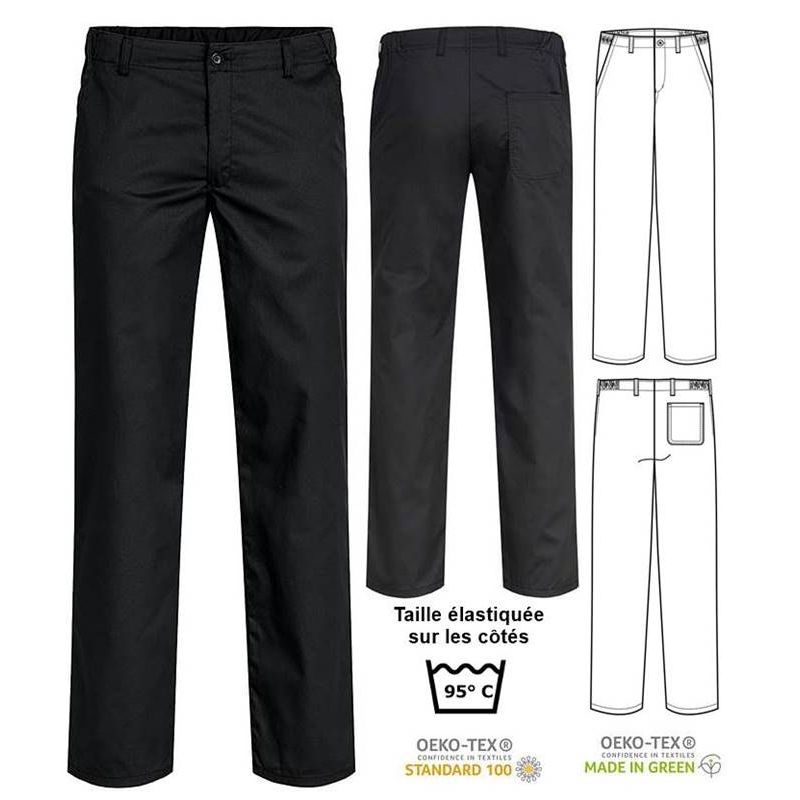 Lot de 5 rallonges de taille élastiques réglables pour jeans, pantalons,  pantalons Noir