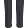 Pantalon Femme Premium, avec revers, Anthracite