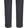 Pantalon Femme Premium, Dos, avec revers, Anthracite