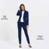 Veste Femme Premium, Bleu Italien, Porté avec Pantalon assorti