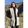 Cardigan Irlandais sans manches, 100% Laine Mérinos, Beige chiné