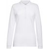 Polo Femme Coton et Stretch, Blanc