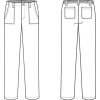 Pantalon Femme et Homme, Croquis