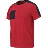 T-shirt Col rond, Adolphe Lafont, Bicolore, Rouge et noir