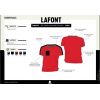 T-shirt Col rond, Adolphe Lafont, Bicolore, Fiche Technique