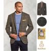 Veste Homme Harris Tweed, Vert et Bleu HerringBone, et carreaux Bleu et Beige