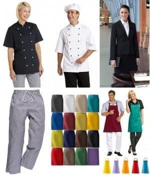 Bordeaux, les vêtements de cuisine homme femme, pantalons, vestes, toques,  casquettes, chaussures pour les professionnels
