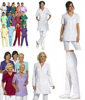 Femme Doctor in Uniformes Vêtements Médicals Veste Haut Manches